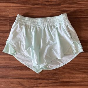 Mint blue lulu shorts